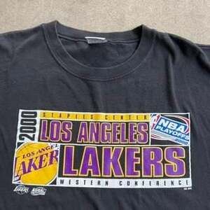 Vintage Los Angeles Lakers 2000 NBA Playoffs Staples Center T-Shirt XL Y2K